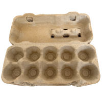 10er Eierkarton TopView neutral mit Sichtfenster